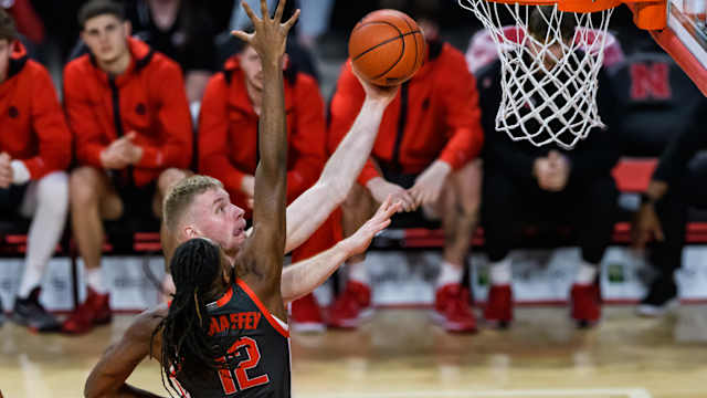 Nebraska's Rienk Mast scored a team-high 34 points and had 10 rebounds.
